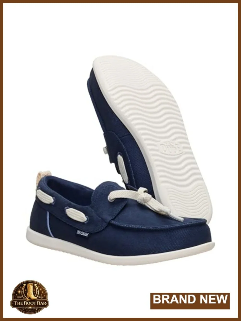 Washed Twill Lightweight Slip-On Loafer with Elastic Laces